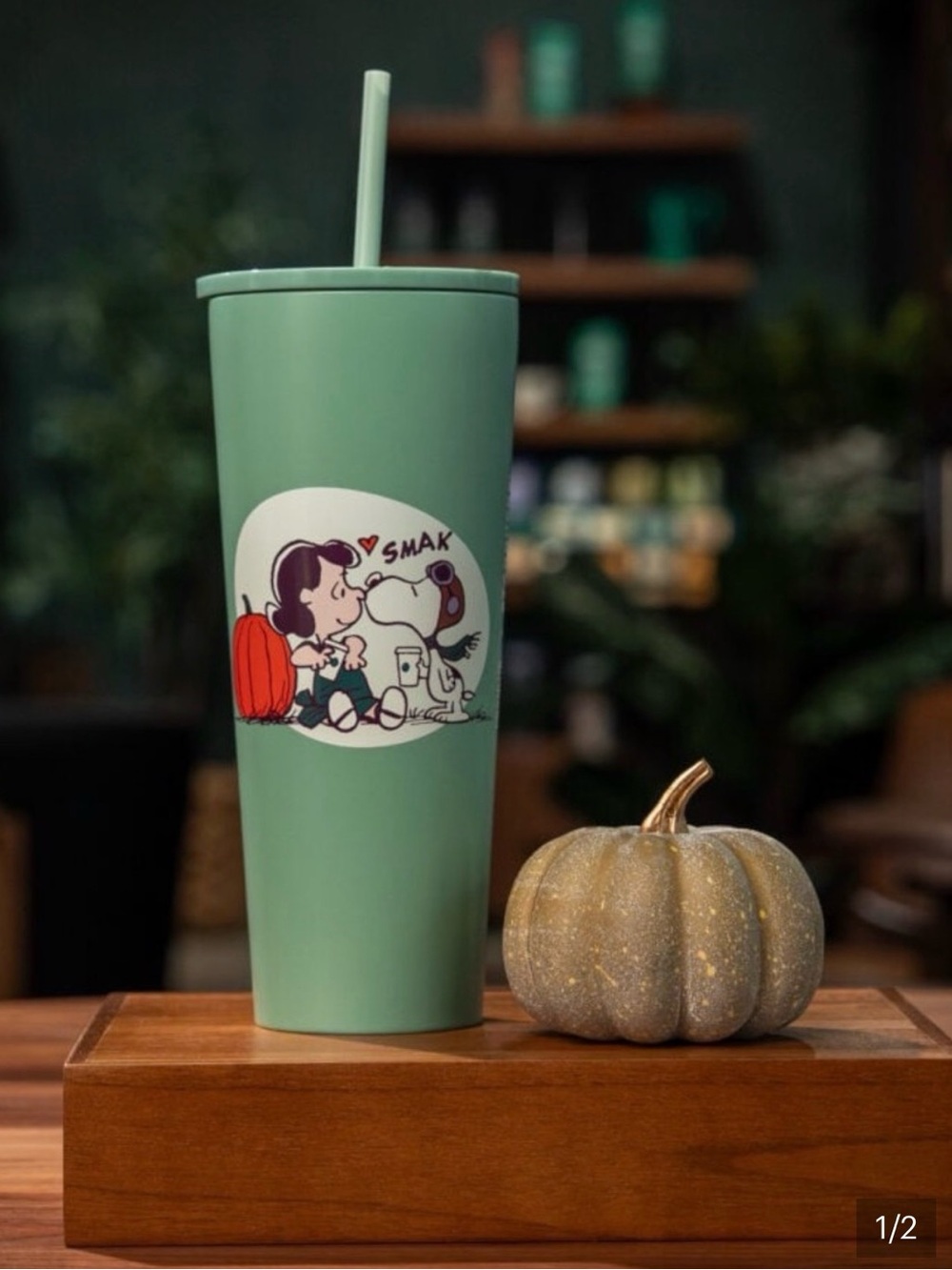 Starbucks Lucy & snoopy stainless steel cold cup